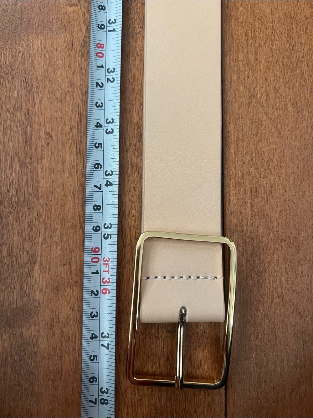 B-Low the Belt Light Brown Mills Leather Belt with Gold Buckle - Picture 7 of 8